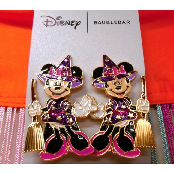 Disney X Baublebar Minnie Mouse Halloween Witch Earrings - Picture 5 of 6